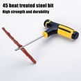 thumbnail image 3 of Kit de Réparation de Crevaison de Pneu Tubeless Outil de Bouchon de Pneu Auto avec 15 Bandes de Caoutchouc, 3 of 8