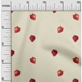 thumbnail image 1 of oneOone Polyester Lycra Fabric Strawberry Fruit Fabric Prints by Yard 56 Inch Wide, 1 of 4