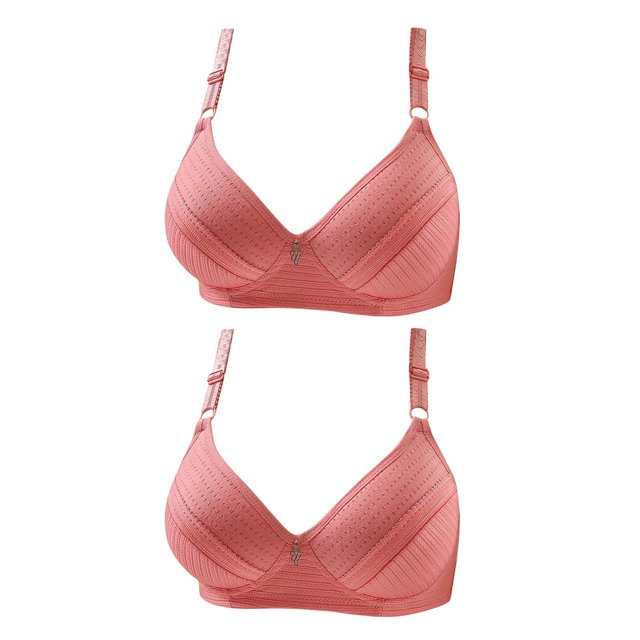 XZNGL 2PC Womens Lingerie Bras Plus Size Underwear Bralette Bras Comfortable Bra