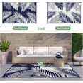 thumbnail image 2 of Outdoor Rug  for Patios   Reversible Outdoor Plastic Straw Camping Rug Carpet  Large Area Rugs Mats for RV  Camper  Deck  Balcony  Porch  Backyard  Beach  Picnic. Leaf, 2 of 7