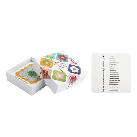 Kit de Tricotage DIY pour Débutants Projet de Tissage Crochet Fait Main Activité Salon Maison Matériel en Papier 20 Pcs