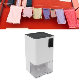 Déshumidificateur 1.2L Réservoir d'eau, Capacité de déshumidification, Séchage des vêtements, Capteur de température, pour chambre, Déshumidificateur à domicile