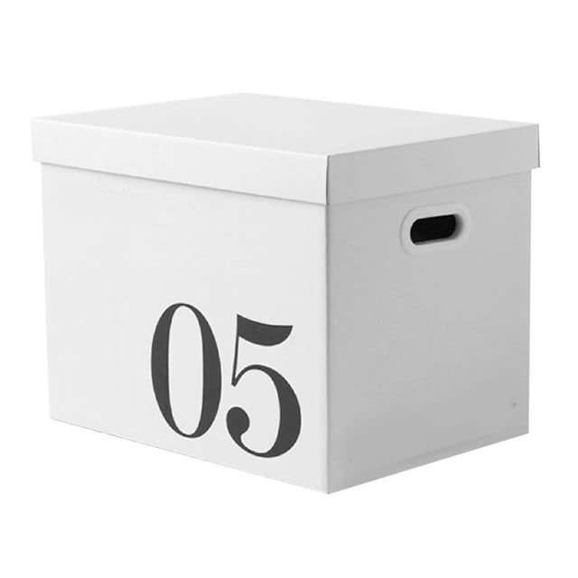 Cardboard Storage Box, Easy Carry Handles, Dustproof and Dampproof, Corrugated Paper Moving Box, for Dormitory Toy