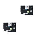 thumbnail image 3 of QualitChoice Label Printer Tape Waterproof 8 Meter Self-adhesive Shopping Mall PET Maker Ribbon Replacement for P-Touch Black on White 2Set, 3 of 6
