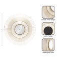 thumbnail image 2 of Kate and Laurel Quillet Mid-Century Round Decorative Wall Mirror, 26 Inch Diameter, Gold, Metal Circle Statement Piece Mirror with Detailed Sunburst Frame, 2 of 7