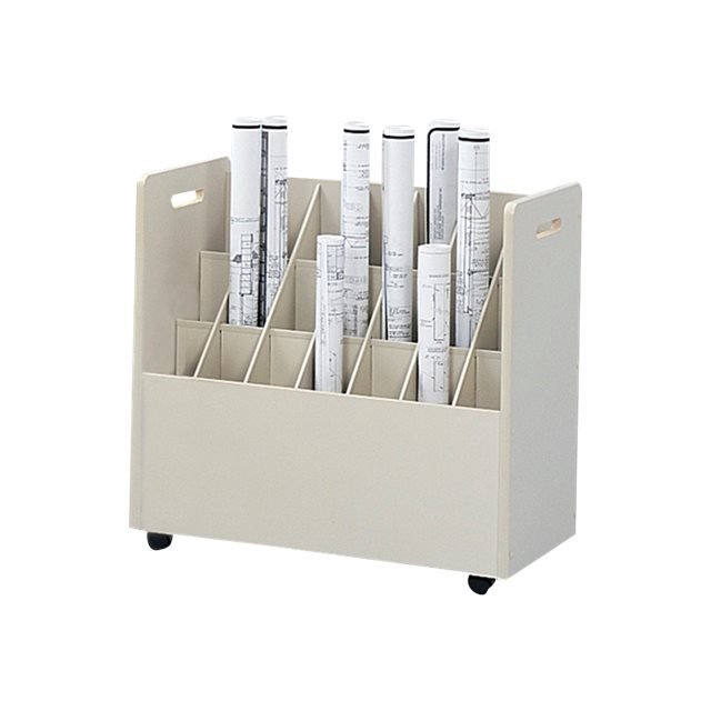 Safco Trieur de Fichiers Mobile Texturé, 21 Compartiments, Pâte