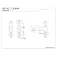 thumbnail image 4 of Kingston Brass Heritage Twin Handle Basin Faucet Set, 4 of 4