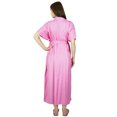 thumbnail image 2 of Bimba Maternity Kaftan Belt Nursing Night Gown| Front Buttons| Baby Shower Gift, 2 of 8