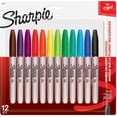 thumbnail image 1 of Sharpie Permanent Markers, Fine Point, Assorted Colours, 12 Count, 1 of 11