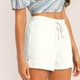 thumbnail image 3 of Plebaso Womens Summer Casual Shorts Plus Size Drawstring Shorts Elastic Waist Lightweight Shorts for Women, 3 of 7