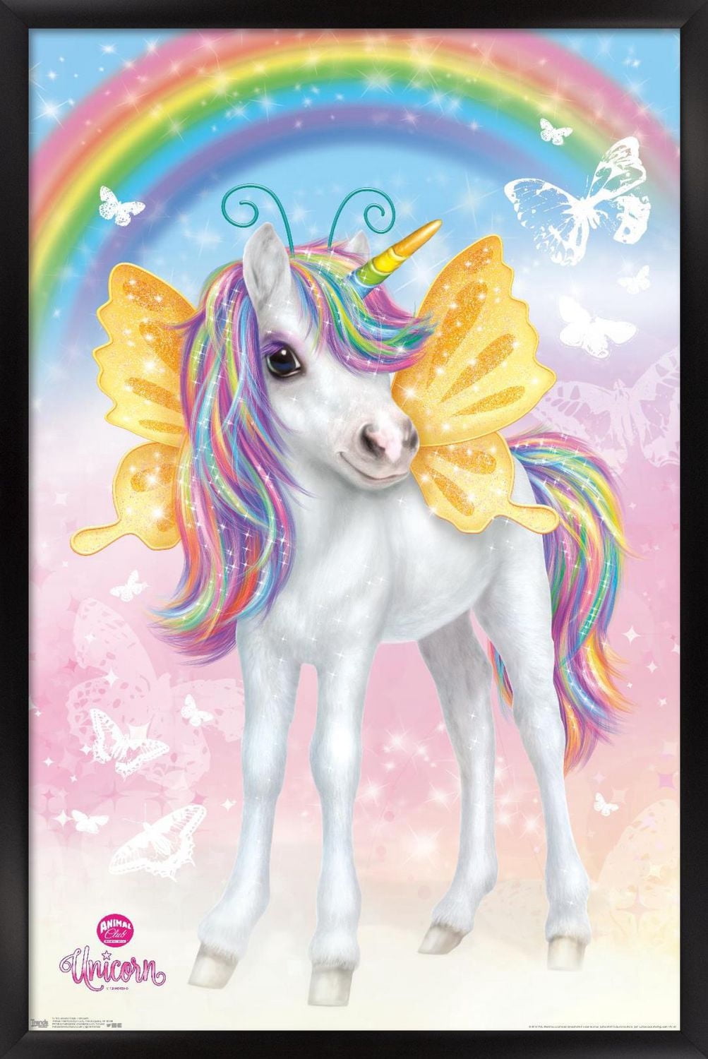 Animal Club - Unicorn Wall Poster, 14.725" x 22.375"