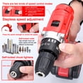 thumbnail image 4 of Household Multifuctional 21V Electric Drill 3 Working Modes 2 Speed Control Stepless Speed Regulation Rotation Ways Adjustment 25 Gears of Torques Adjustable Lithium Screwdriver, 4 of 8