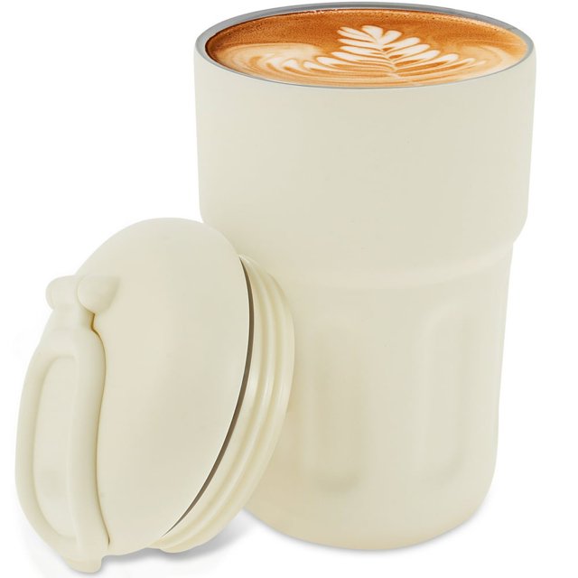 400ml Insulated Coffee Mug Vacuum Stainless Steel Coffee Tumbler Leak-Proof Travel Coffee Cups with Lid