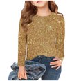 thumbnail image 1 of Plebaso Chemises à Manches Longues Imprimé Filles Garçons Col Rond Blouses Décontractées Mode Enfants Hauts Habillés pour Fête, 1 of 6