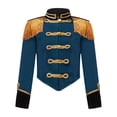 thumbnail image 3 of Aislor Veste à Manches Longues en Velours à Franges pour Enfants Cirque Groupe de Marche Uniforme Batteur Bleu Paon 8, 3 of 6