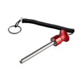 thumbnail image 2 of S SERENABLE Aluminum Alloy Weight Stacking Pin, Fitness Weight Stacking Pin Replacement Weight Machine Pin with Pull Cord, Comfortable Grip for Commercial Gym, Ho red, 2 of 9
