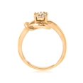 thumbnail image 3 of Bague Nœud en Or Jaune 14 K avec Diamant, 3 of 3