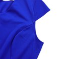 thumbnail image 4 of Robes pour Femmes 2024 Été Oversize Couleur Unie Col Rond Manches Courtes à la Cheville Taille Haute Robe Jupe Rabais de 50 % Liquidation!, 4 of 9