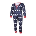 thumbnail image 4 of Ensemble de Pyjamas de Noël pour la Famille Imprimé Elk Manches Longues Col Rond + Pantalon Long Élastique, 4 of 8