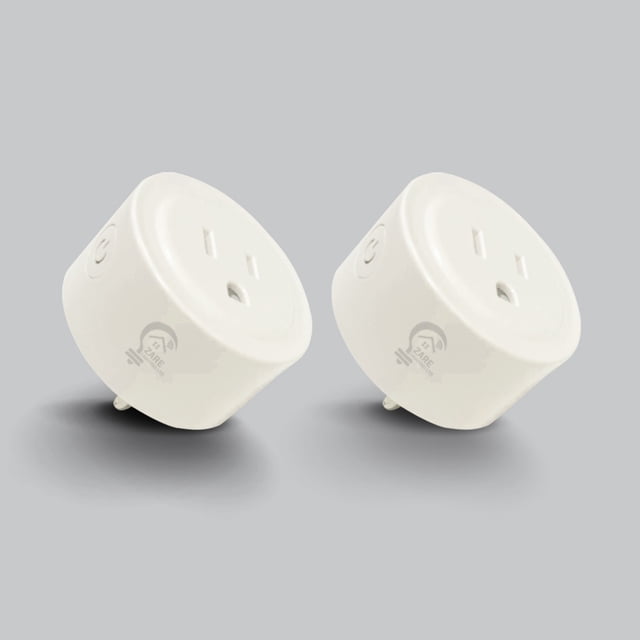 Zare Mini Prise Intelligente avec Surveillance de l'Alimentation, Prise Maison Intelligente 15 A, Compatible Alexa et Google Assistant, Lot de 2