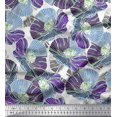 thumbnail image 1 of Soimoi Rayon Fabric Artistic Flower Print Sewing Fabric Yard 56 Inch Wide, 1 of 3