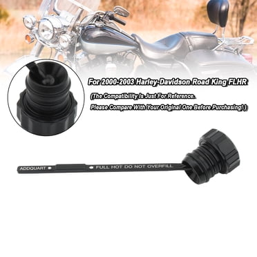 Oil Dipstick Tank Cap Plug 0710-0121 For Touring Road King Electra Glide 00-06 Black