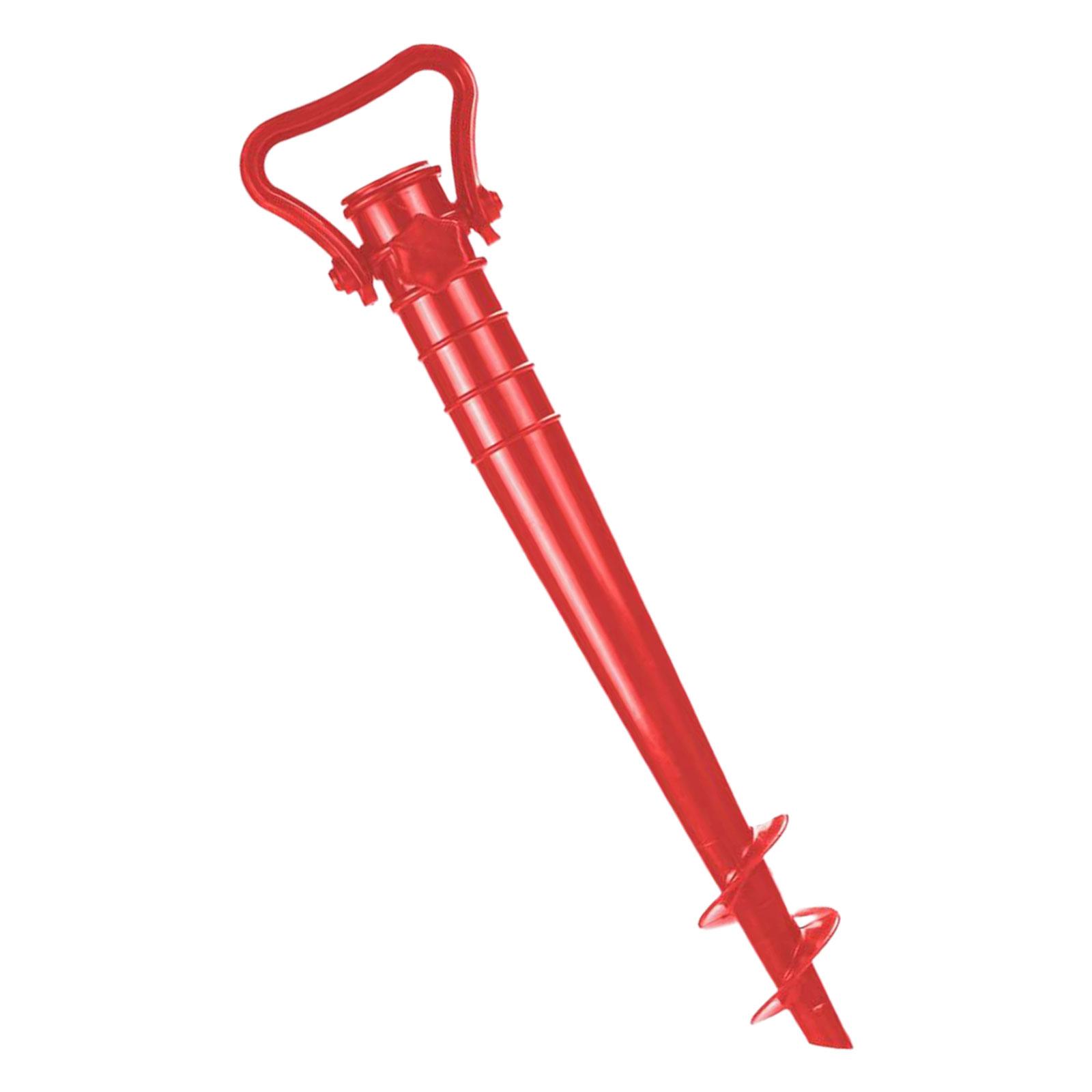 Beach Umbrella Stand Anchor Parasol Holder Anchor Parasol Stand Base for Garden Red
