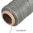 thumbnail image 4 of Unique Bargains 186 Yards 210D/1mm Leather Sewing Thread Polyester Waxed Cord, Middle Grey, 4 of 5