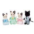 thumbnail image 1 of Calico Critters Tuxedo Cat Family, ensemble de 4 figurines de poupée à collectionner, 1 of 6