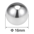 thumbnail image 2 of Uxcell Billes de Roulement Métriques en Acier Inoxydable 304 Grade G100 Billes de Précision 16 mm /0,63 Pouces, 2 of 3