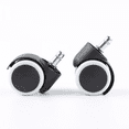 thumbnail image 4 of Lunfar 5-Pack Wheels for Office Chair - 11 mm Black, 4 of 5