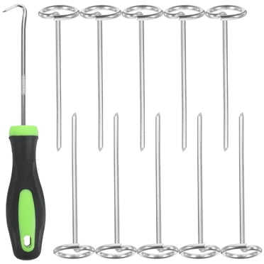 1 Ensemble de Piquets de Jardin Piquets de Paysage en Tissu Piquets Robustes Épingles de Sol de Cour pour l'Extérieur