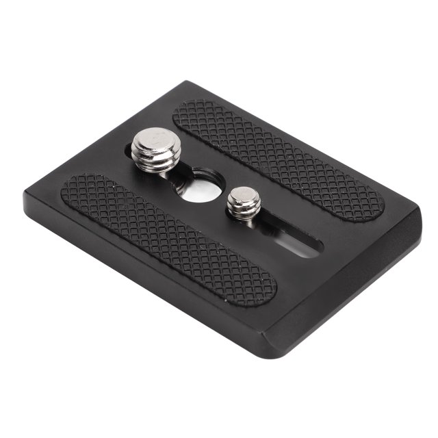 Tripod Quick Release Plate, Tripod Head Plate Adapter Wear Resistant Precise CNC Machining Anodized Treatment Aluminum Alloy For Photography