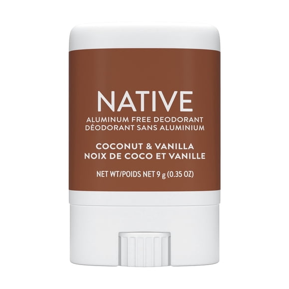Native Travel Size Natural Deodorant, Coconut & Vanilla, Aluminum Free, Travel size, aluminum free, natural deodorant