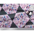 thumbnail image 3 of Soimoi Modal Satin Fabric Leaves,Bird & Floral Patchwork Decor Fabric Printed Yard 42 Inch Wide, 3 of 3