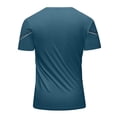 thumbnail image 3 of LNWUY Men's Plus Size Short Sleeve UPF 50+ T-Shirt Quick Dry Rash Guard Athletic Running Swim Top Tee Performance Water Shirts Green L, 3 of 3