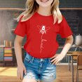 thumbnail image 2 of Haut Fille Chemise Banane Filles Mode Enfants Décontracté Imprimé Col Rond Ample Manches Courtes T-Shirt Haut, 2 of 4