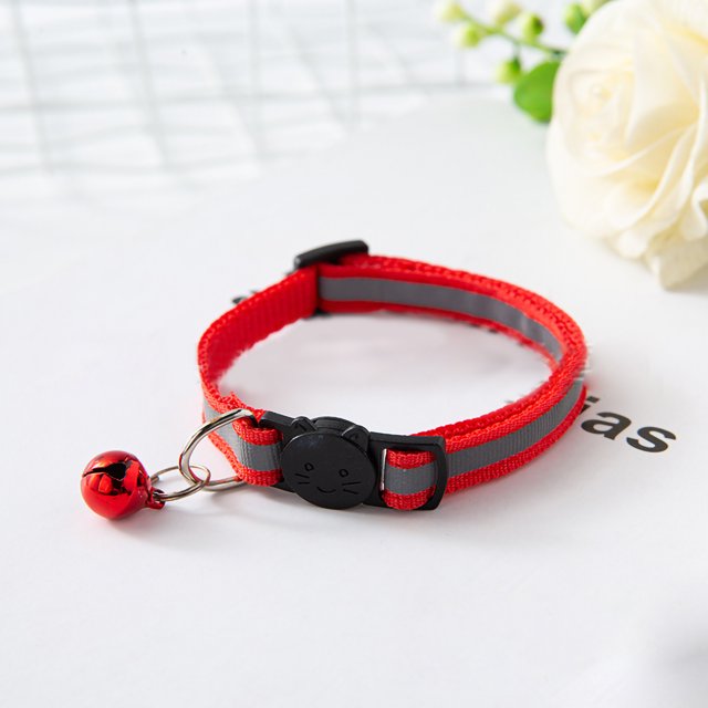 Collier Chat avec Cloche Chat Réfléchissant Col Dissident Collier Chat pour Animaux de Compagnie Collier Boucle Réglable Réfléchissant Collier Chat avec Cloche pour Chiens Chiots Chatons