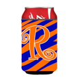 thumbnail image 1 of Carolines Treasures CJ1036-RCC Lettre R Monogramme Initial - Tigre Rayé Bleu et Orange Peut Ou Biberon, 1 of 1