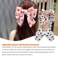 thumbnail image 4 of Large Bande de Cheveux Noeud Papillon Épais Réglable Multicolore Poneytail Titulaire Bobby Snag Libre Cheveux Corde Bobby Broches Scrunchies pour les Filles de Style Cadeau Heart01, 4 of 5