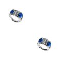 thumbnail image 1 of Maytalsory Retro Owl Eye Ring Electroplated With Luster Eye Owl Ring Alloy Exquisite Craft Adjustable Size Official Dark Blue 2Set, 1 of 6
