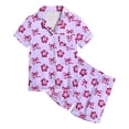 thumbnail image 5 of Little Boy Pajamas Set Graphic Print Button Down Homewear Set Classic Loungewear Girl Pjs Size 4T 5T, 5 of 5