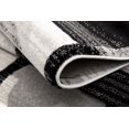 thumbnail image 3 of Rug Branch Montage Collection Modern Abstract Area Rug Doormat Entrance Floor Mat (3x6 feet) - 2'8" x 6', Grey, 3 of 6
