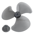 thumbnail image 3 of 16 Inch Household Plastic Fan Blade Three Leaves With Nut Cover For Pedestal Fan Table Fanner General Accessories, 3 of 9