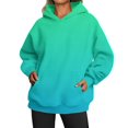 thumbnail image 1 of Mode Quotidienne Polyvalente Décontractée Sweat-Shirts à Manches Longues Sweat-Shirt Dégradé Rose M, 1 of 5