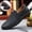 Black, variant on LSLJS Men's Leather Shoes, Men Driving Shoes Soft Leather Peas Shoes Casual Flat Non-Slip Business Shoes