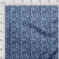 thumbnail image 3 of oneOone Silk Tabby Navy Blue Fabric Tropical Sewing Craft Projects Fabric Prints By Yard 42 Inch Wide, 3 of 4