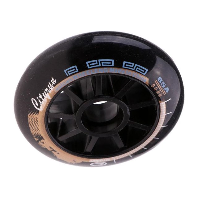 fastboy Versatile Speed Skating Wheels for Indoor and Outdoor Inline Skate Tool Black 90mm 1Set
