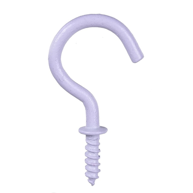 Hardware Essentials 7/8" White Cup Hook