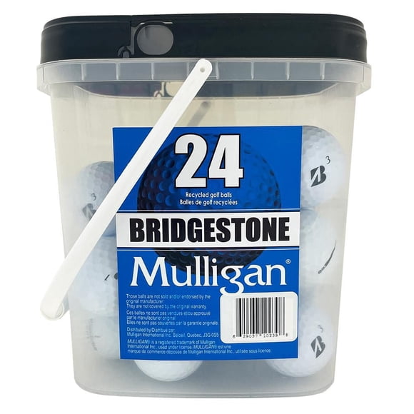 Bridgestone Balles de Golf Recyclées, paquet de 24, par Mulligan